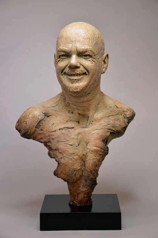 Commission – Male Bust – Neil Welch Bronze Sculptor Studio